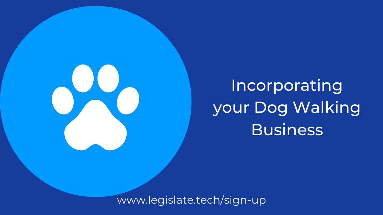 How to incorporate a Dog Walking company in the UK